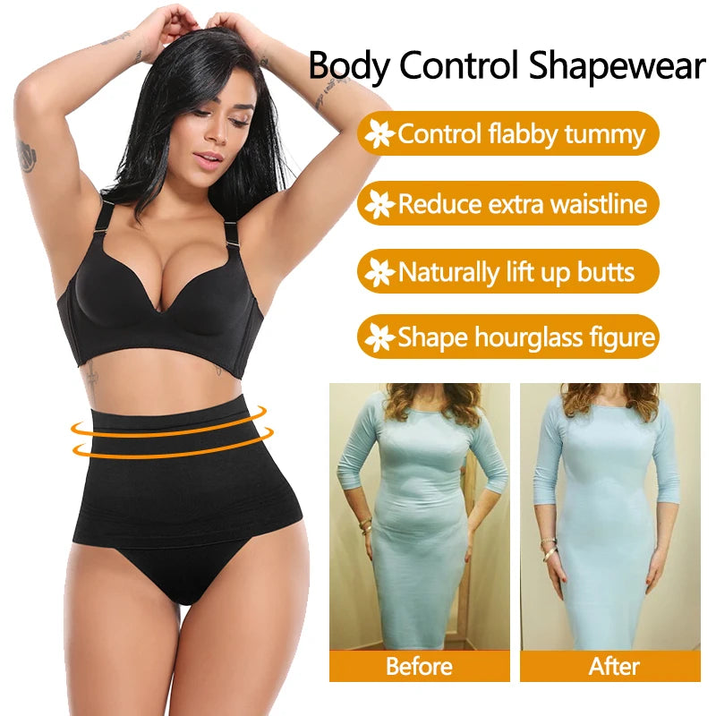 Women Thong Tummy Shapers Shaping Panty Seamless Underwear Waist Cincher Trainer Belly Girdle Shapewear G-string Briefs