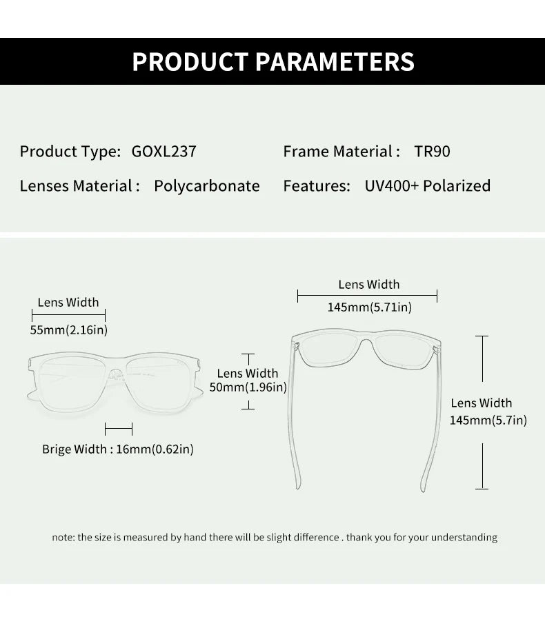 Ultralight TR90 Square Polarized UV400 Mirror Sports Sunglasses for Men Women