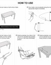 Work Table Computer Desk Footrests Mini Portable Comfortable Relaxing Leg Hammock Adjustable Office Footrest Foot Hammock