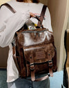 Backpack High Quality Youth PU Leather Backpacks School Shoulder Bag Bagpack