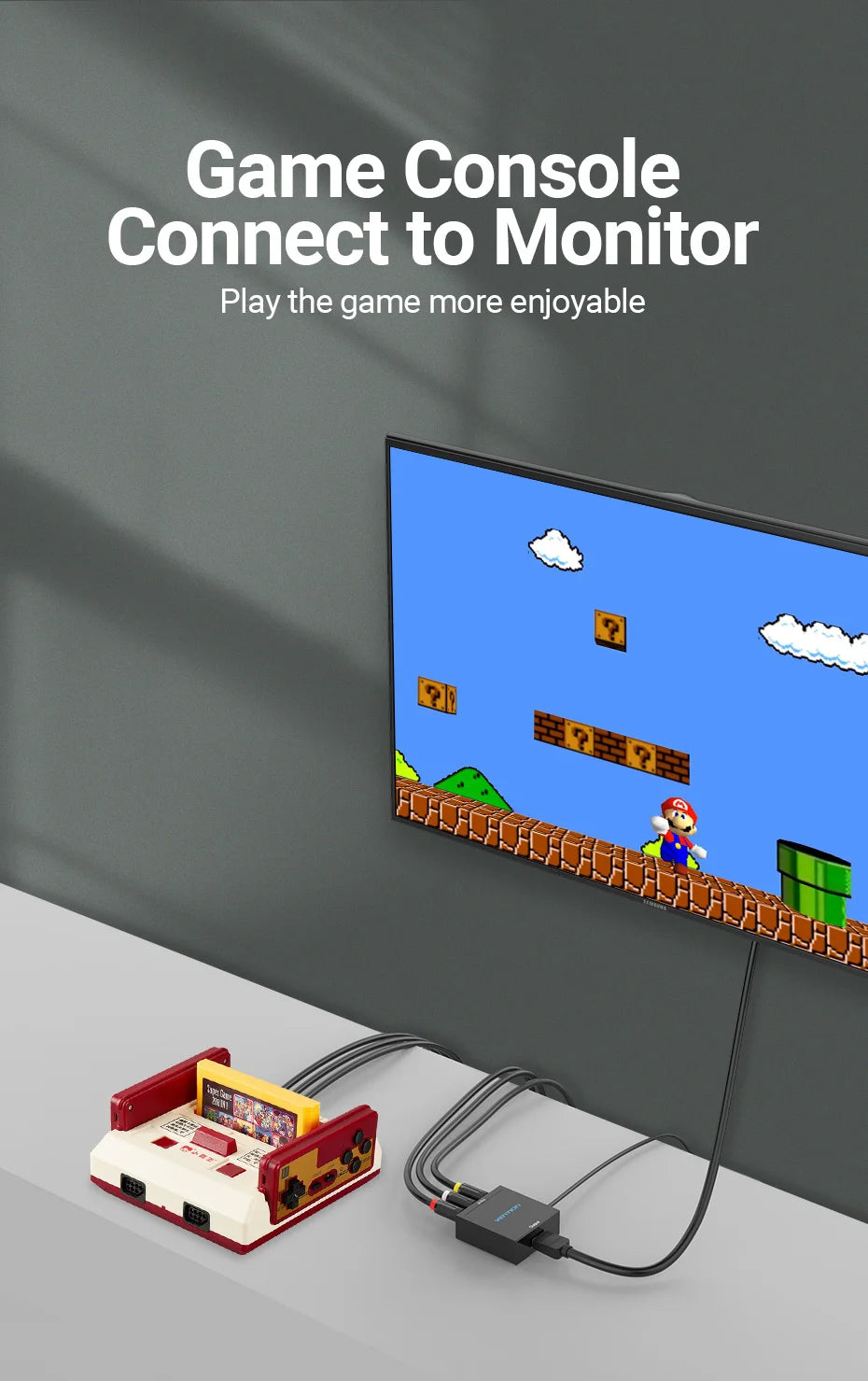 AV to HDMI Converter HDMI to RCA Video Adapter with Mini USB Power Cable for TV Box Projector  HDMI to AV