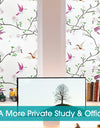 Privacy Window Film Opaque Static Cling Non Adhesive Film Bird Decals Decorative Glass Cover Tint Frosted Stickers for Home