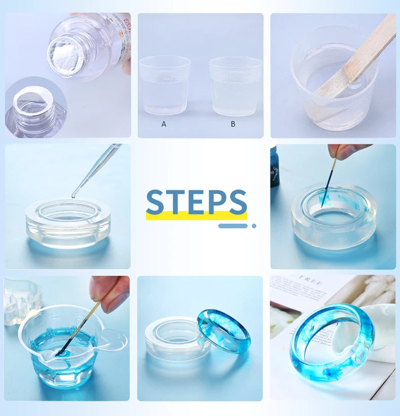 1:1 Clear Epoxy Resin Casting Kit – Crystal Clear Art Resin with Measuring Cups & Accessories