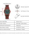 Watches for Women Luxury Casual Quartz Wristwatch Ladies Female Waterproof Party Mother's Day Gift Green sandalwood