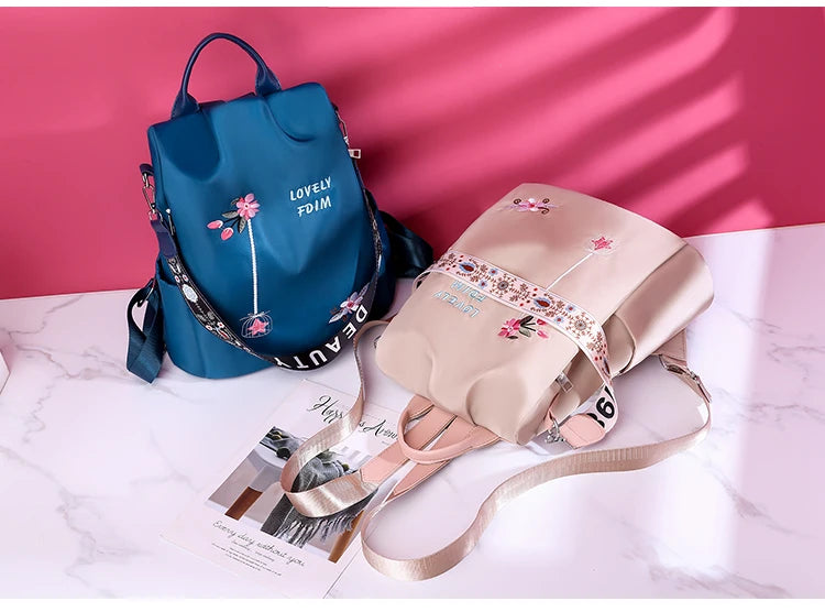 Waterproof Oxford Women Backpack Fashion Anti-theft Women Backpacks Print School Bag High Quality Large Capacity Backpack