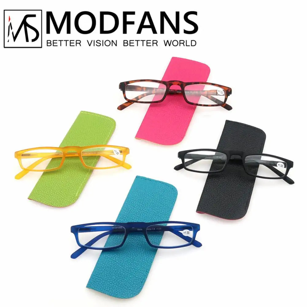 Reading Glasses Rectangular Ultralight Frame Small Readers Eyeglasses High Quality Spring Hinge with Diopter +1.0~+4.0