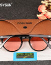 Photochromic TR90 Polarized Sunglasses Women Driving Round classic Shades Female Vintage Sun Glasses