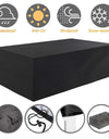 90 Sizes Waterproof Outdoor Patio Garden Furniture Covers Rain Snow Chair Cover for Sofa Table Chair Dust Proof Gray Black