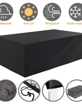 90 Sizes Waterproof Outdoor Patio Garden Furniture Covers Rain Snow Chair Cover for Sofa Table Chair Dust Proof Gray Black