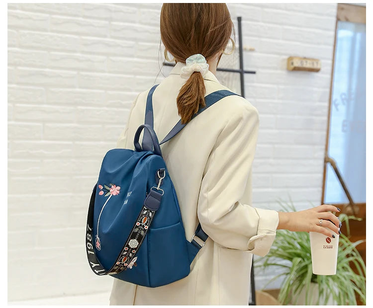 Waterproof Oxford Backpack Fashion Anti-theft Women Backpacks Print School Bag High Quality Large Capacity Backpack