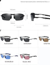 Men Square Polarized Driving Sunglasses