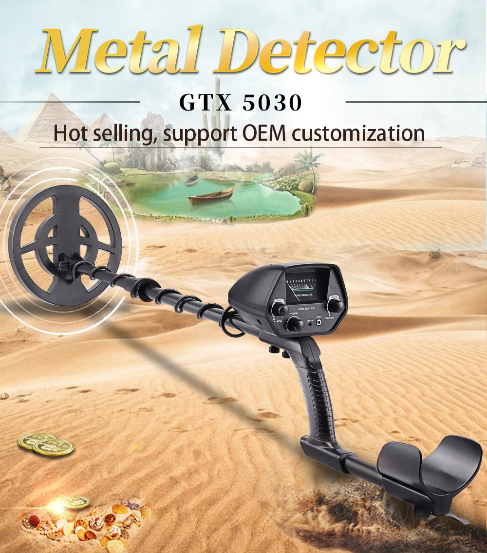 Underground Metal detector GTX5030 - Detection of gold, silver, copper, iron coins all metal detection, easy operation