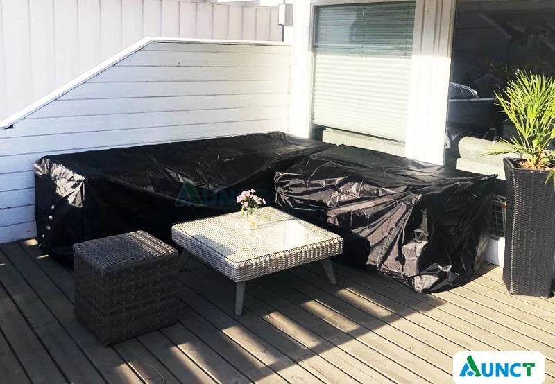 Waterproof L Shape Patio Furniture Cover Outdoor Garden Sofa Dustproof Rain Snow UV Protector