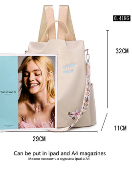 Waterproof Oxford Backpack Fashion Anti-theft Women Backpacks Print School Bag High Quality Large Capacity Backpack