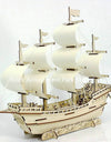 Sailboat Diy Toy Puzzle 3D Small Boat Educational Kids Gift Games Assemble Wood Building Ferry Model Wooden Toys Sailing Ship