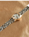 Geneva Watch Leopard Print Silicone Watch Fashion Casual Student Watch Leopard Print Color Quartz