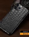 100% Natural Crocodile Leather Phone Case for iPhone 16 15 Pro Max 14 ProMax Pro 16 Plus 15Pro 16Pro 14Plus Luxury Cover