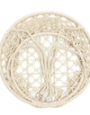 Nordic Style Round Hammock Swing Chair Safety Hanging Hammock Rope Hanging Garden Seat Beige Knitting Rope Swing Balcony Chair