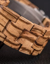 Wooden Wristwatch Wrist Band Man Luxury Calendar Quartz  Simple Date Display Wood Watch