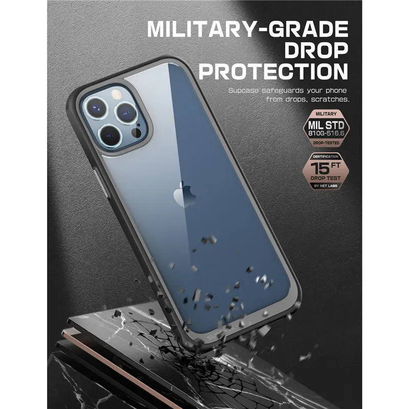 For iPhone 12 Pro Max Case 6.7 inch (2020 Release) UB Style Premium Hybrid Protective Bumper Case Clear Back Cover Caso