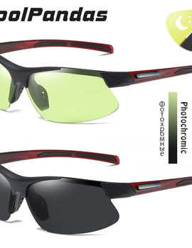 Photochromic Polarized Sunglasses for Men and Women Outdoor Sport Day and Night Vision