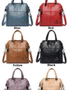Leather Backpack Women Shoulder Bags Multi function Travel Backpack School Bags Bagpack