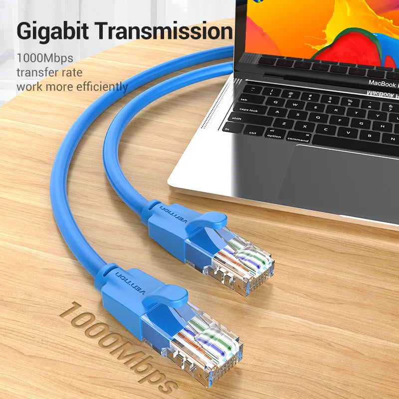 Ethernet Cable Cat 6 Network Cable 4 Twisted Pair Patch Cord Internet UTP Cat6 Lan Cable for Laptop Router Ethernet RJ45