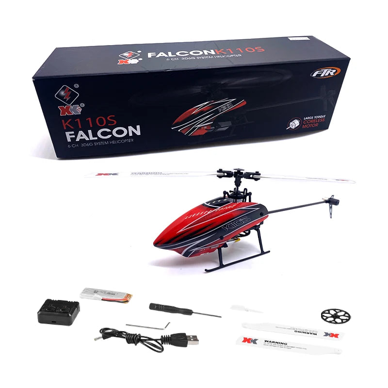 XK K110s RC Helicopter BNF 2.4G 6CH 3D 6G System Brushless Motor RC Quadcopter Remote Control Drone Toys For Gifts