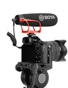 R Super-Cardioid Shotgun Microphone with TRRS & TRS Connectors for IOS Andrioid Smartphone DSLR Camera Camcorder