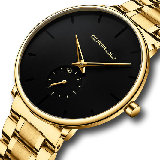 Watches Stainless Steel Men's Wrist Watch Casual Luxury Waterproof Sport Watch for Men Quartz Watch Relogio Masculino