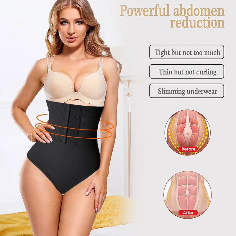 Tummy Control Panties for Shapewear Butt Lifter Thong High Waist Trainer Corset Slimming Body Shaper Underwear