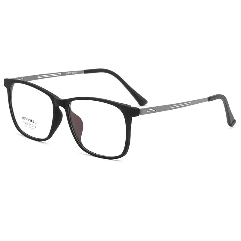 Super Light Titanium Allo Eyeglasses Frame Big Face Fashion Myopia Square Optical Prescription Glasses Frame Men 9825