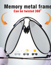 Photochromic Polarized Driving Sunglasses for Men Memory Metal Frame Anti Glare