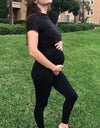 Maternity Leggings Over The Belly Pregnancy Pants High Waist Belly Support Tights for Mothers Pregnant Women Body Shaping Pants