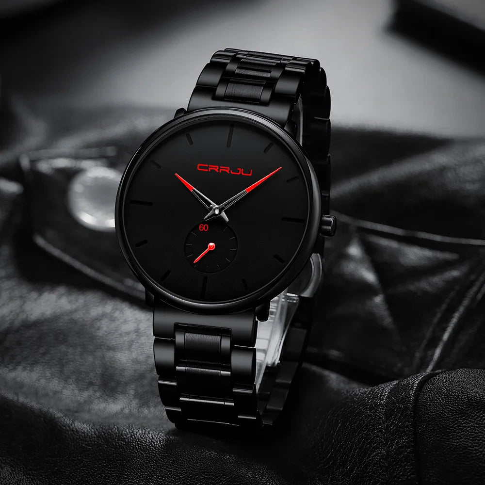 Watches Stainless Steel Men's Wrist Watch Casual Luxury Waterproof Sport Watch for Men Quartz Watch Relogio Masculino
