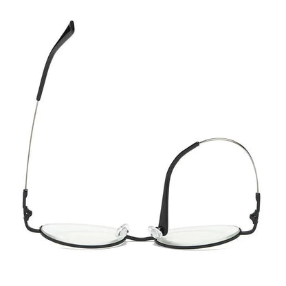 Oval Design Anti-Blue Light Reading Glasses Retro Round Presbyopic Eyewear Half Frame Hyperopia Eyeglasses Unisex+3.5