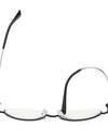 Oval Design Anti-Blue Light Reading Glasses Retro Round Presbyopic Eyewear Half Frame Hyperopia Eyeglasses Unisex+3.5