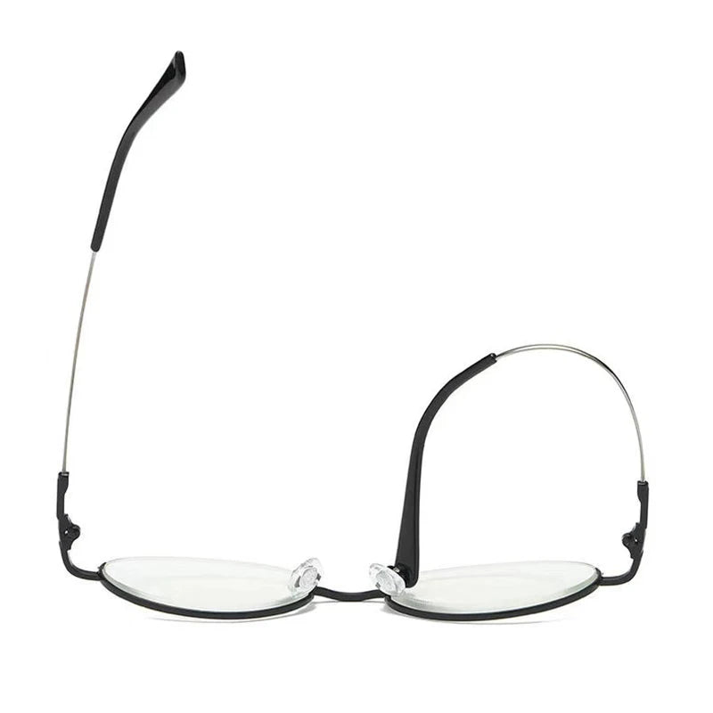 Oval Half Frame Reading Glasses with Lightweight Alloy Frame