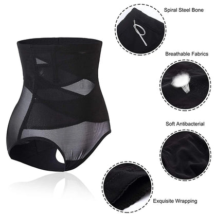 Faja Shapewear High Waist Tummy Control Panties for Women Slimming Body Shaper Butt Lifter Underwear Brief Waist Shaper