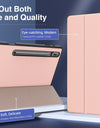Case For Samsung Galaxy Tab S7 FE 12.4-Inch 2021/Galaxy Tab S8 Plus &Galaxy Tab S7 Plus,Shockproof Full Body Trifold Stand case