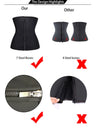 Latex Corset Body Shaper Waist Trainer Cincher Zipper Under bust Weight Loss Slimming Shapewear Hourglass Belt Women