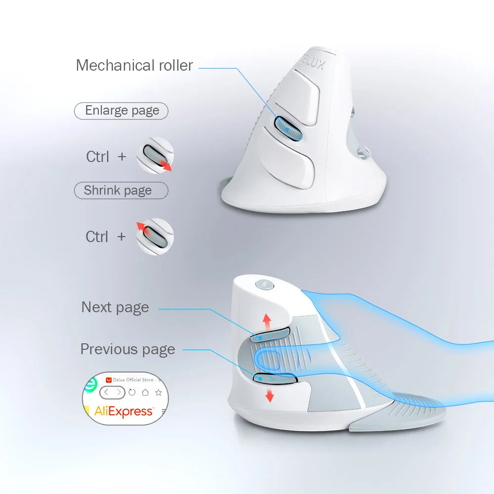 M618GX Vertical Wireless Mouse – Ergonomic 2.4G