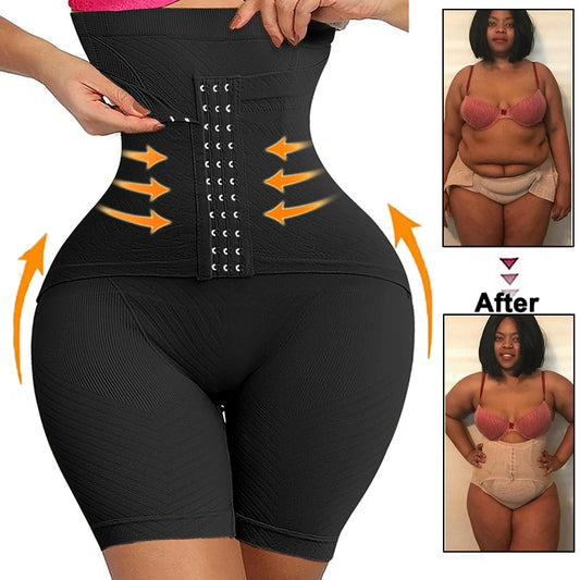 Waist Trainer Corset High Waisted Body Shaper Short Shapewear for Women Tummy Control Thigh Butt Lifter Slimming Underwear