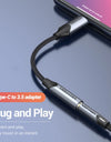 Type C to 3.5 Jack Earphone USB-C Type C to 3.5mm Headphone AUX Adapter Audio Cable for Huawei P40 P30 Pro Xiaomi 10 9