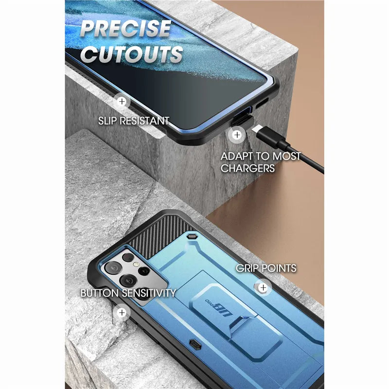 For Samsung Galaxy S21 Ultra Case (2021 Release) 6.8" UB Pro Full-Body Holster Cover WITHOUT Built-in Screen Protector