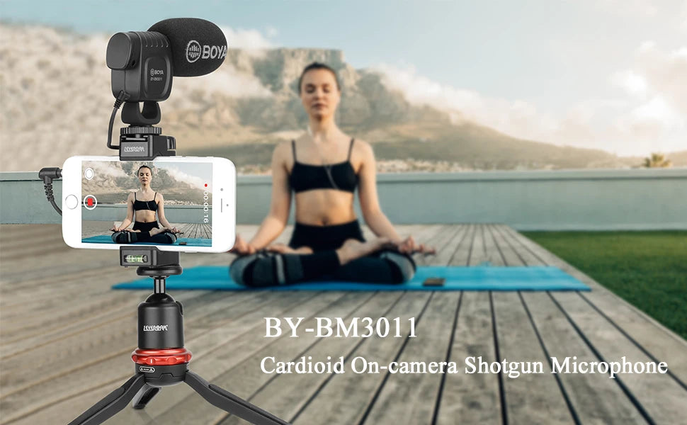 BY-BM3011 Cardioid Condenser Shotgun Microphone for PC Mobile Phone DSLR Cameras Live Streaming Youtube Recording Vlog