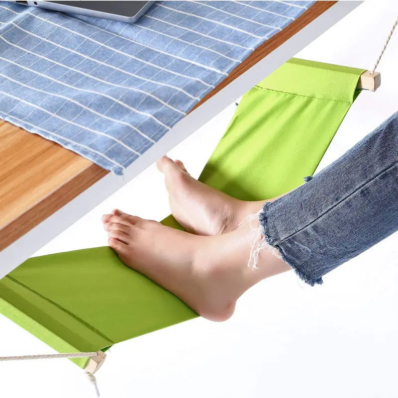 Canvas Foot Rest Desk Hammock, Mini Office, Under Desk Foot Rest Stand, Adjustable Desk Feet Hammock