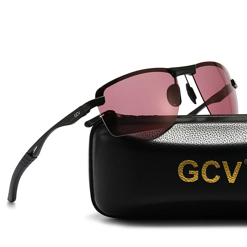 Ultralight Aluminium Magnesium Polarized UV400 Mirror Sports Sunglasses for Men Outdoor Driving Glasses