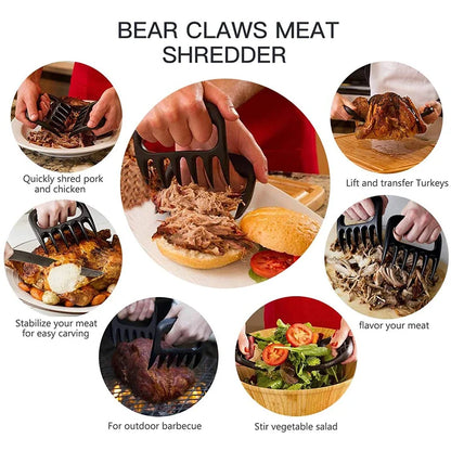 1 Pieces Bear Claw Meat Grinder Tear Meat Tools Bear Claw BBQ Fork To Tear Meat Food Fork Points As Meat Barbecue Kitchen Tools