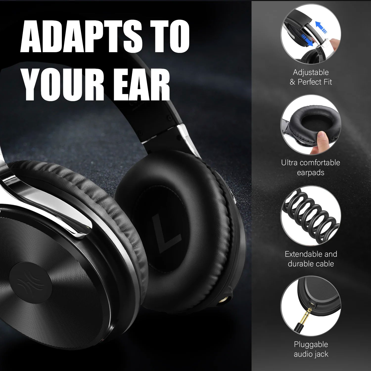 Studio HIFI 3.5/6.35mm Wired Headphones Professional Monitor Headphones Over Ear Hi-Res DJ Headset With Mic For Guitar